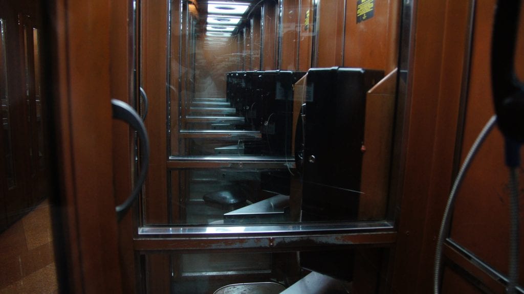 Old Style New York City Phone Booths
