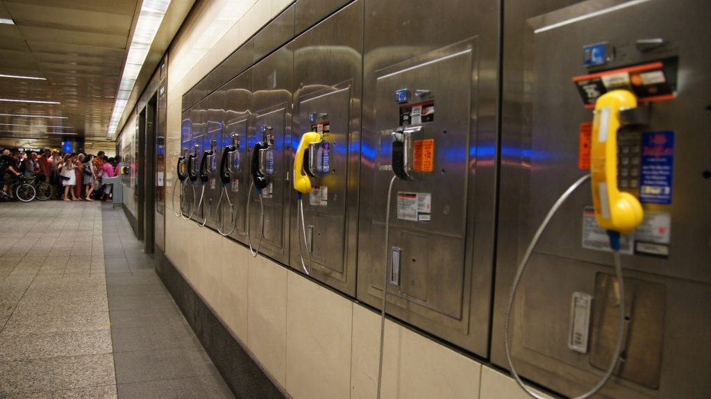 Penn Station Payphones. Almost None Work.