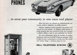 New Public Telephones. Bell Telephone System, 1960