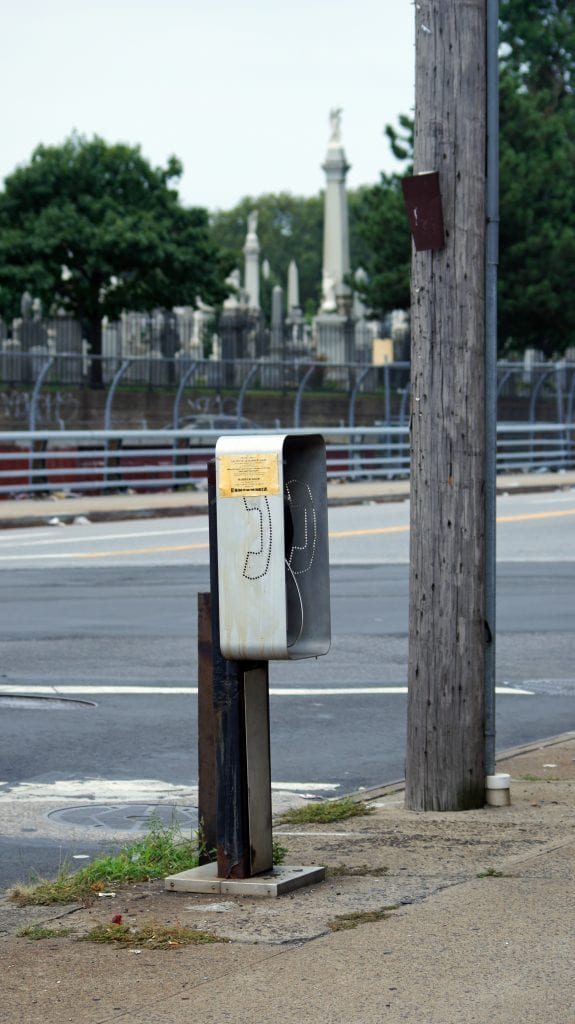Cemetery Payphone as Dead as Everything Else in the Area