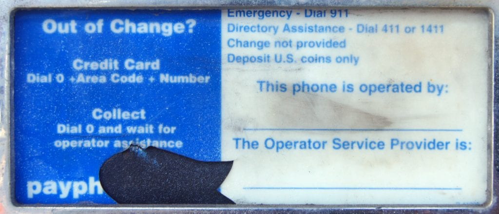 Payphone.com Placard