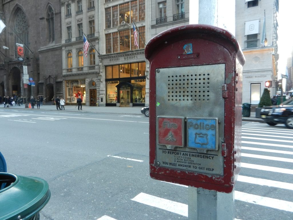 Two-Button Red Call Box