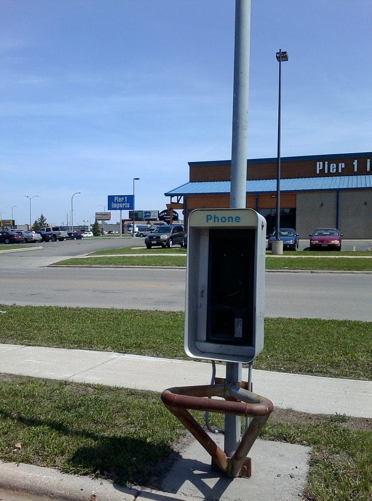 North Dakota Payphone. May, 2013