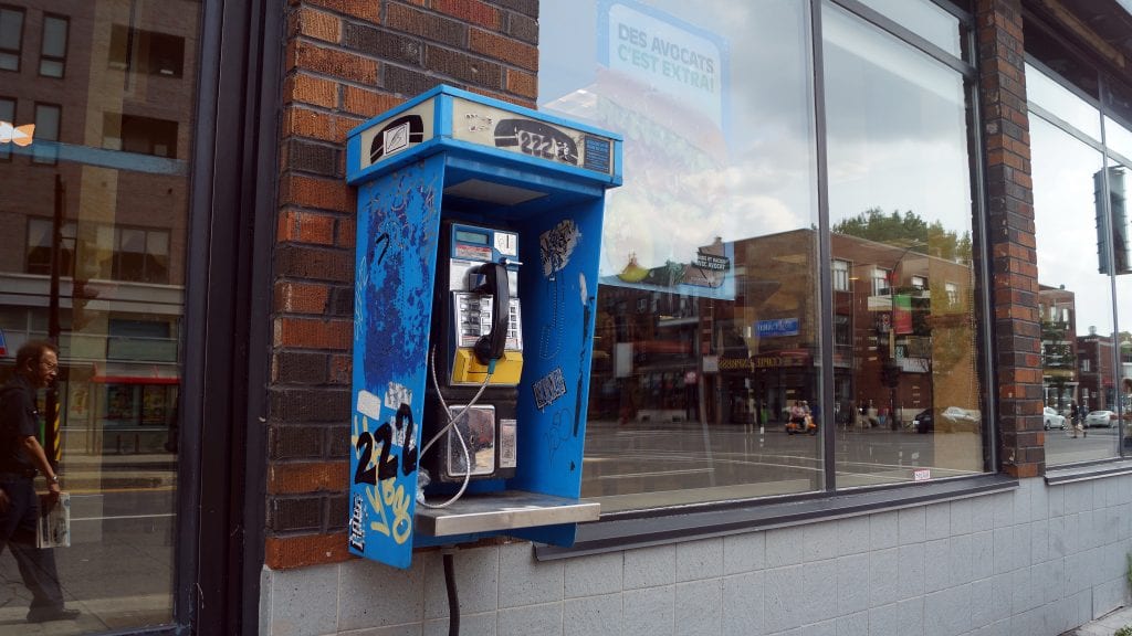 AFX Communications, COCOT Payphone, Montreal