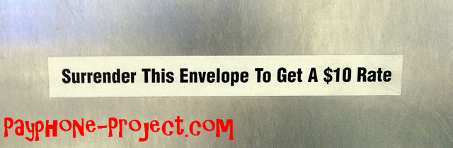 Surrender This Envelope To Get A $10 Rate