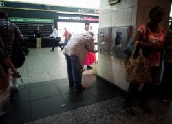 Penn Station Payphone User