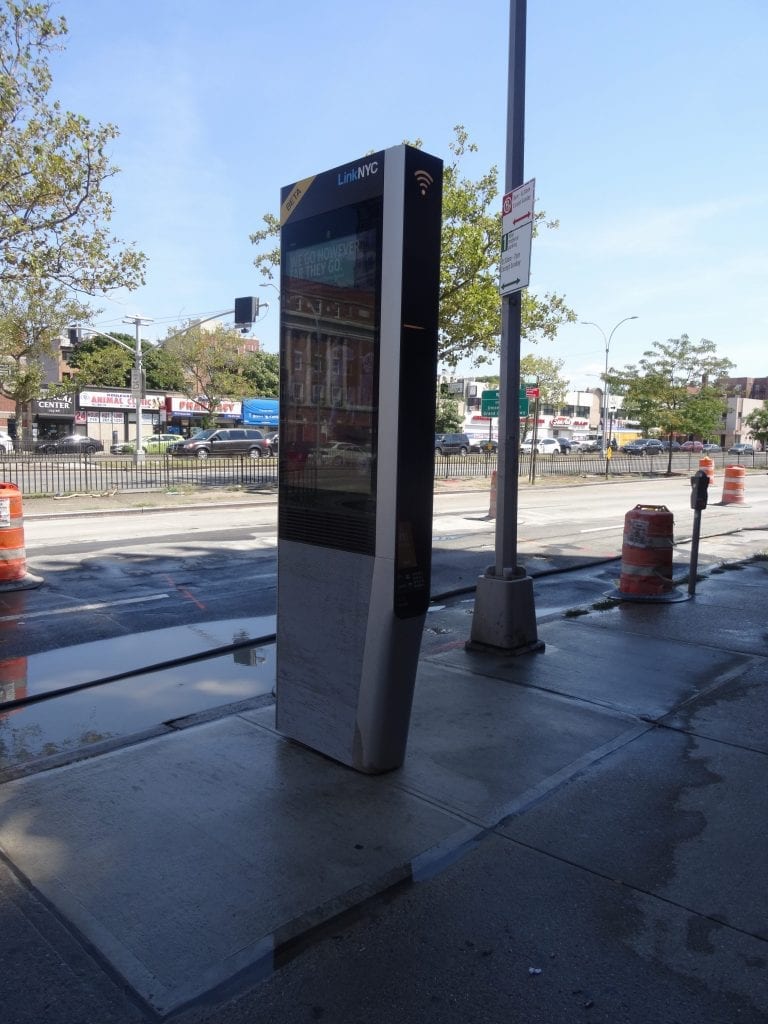 LinkNYC on Queens Boulevard.