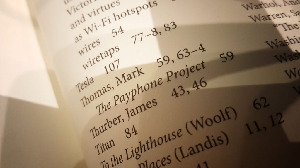 Tesla, Thomas, Thurber. Ariana Kelly's "Phone Booth"
