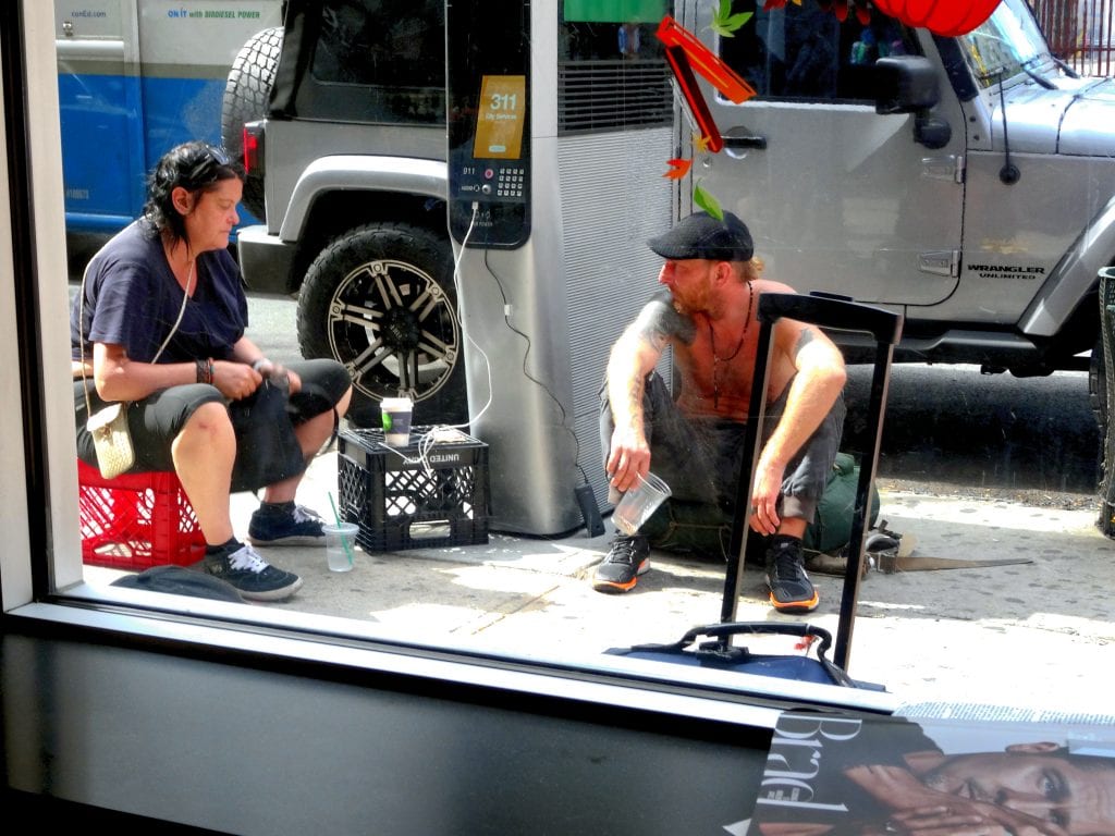 LinkNYC Urinal Encampment