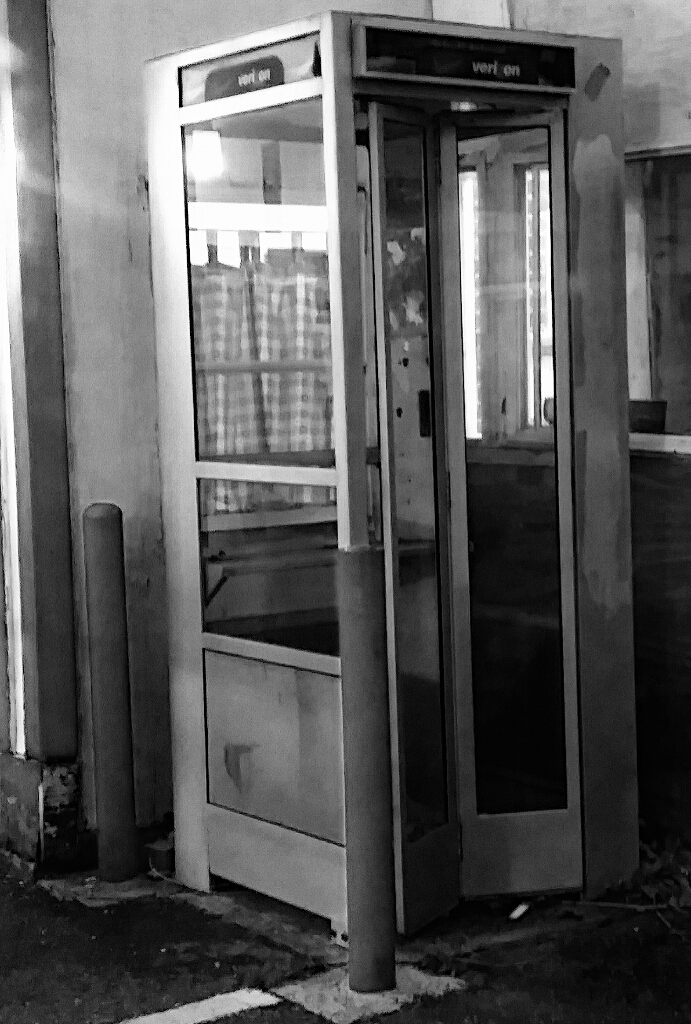 Abandoned Phone Booth, Seaview Motel in Pennsville, NJ.