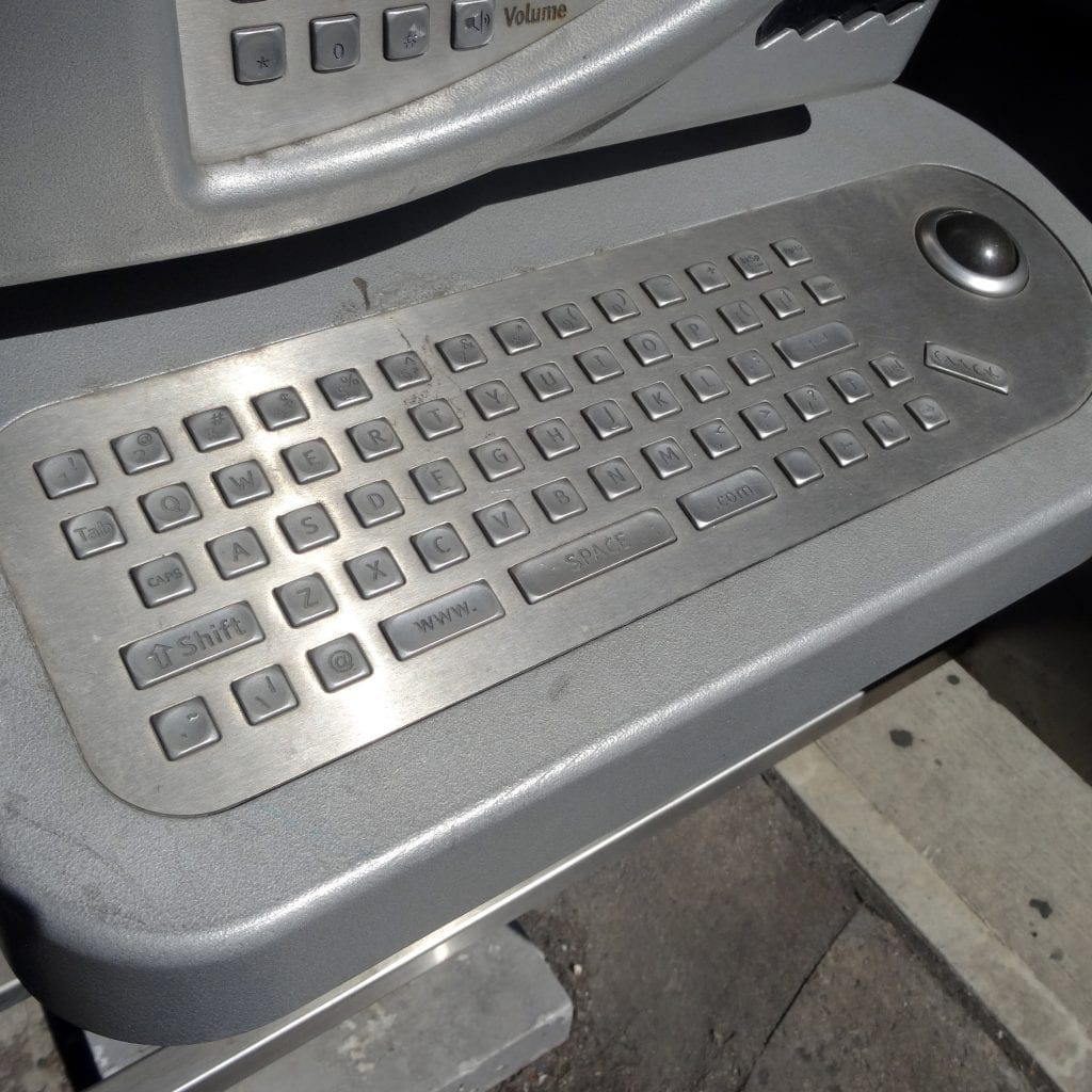 The QWERTY keyboard might have been the first ever to have a .WWW and a .COM button.