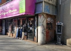 Payphoneless Enclosure Lurks Near Headless Mannequins