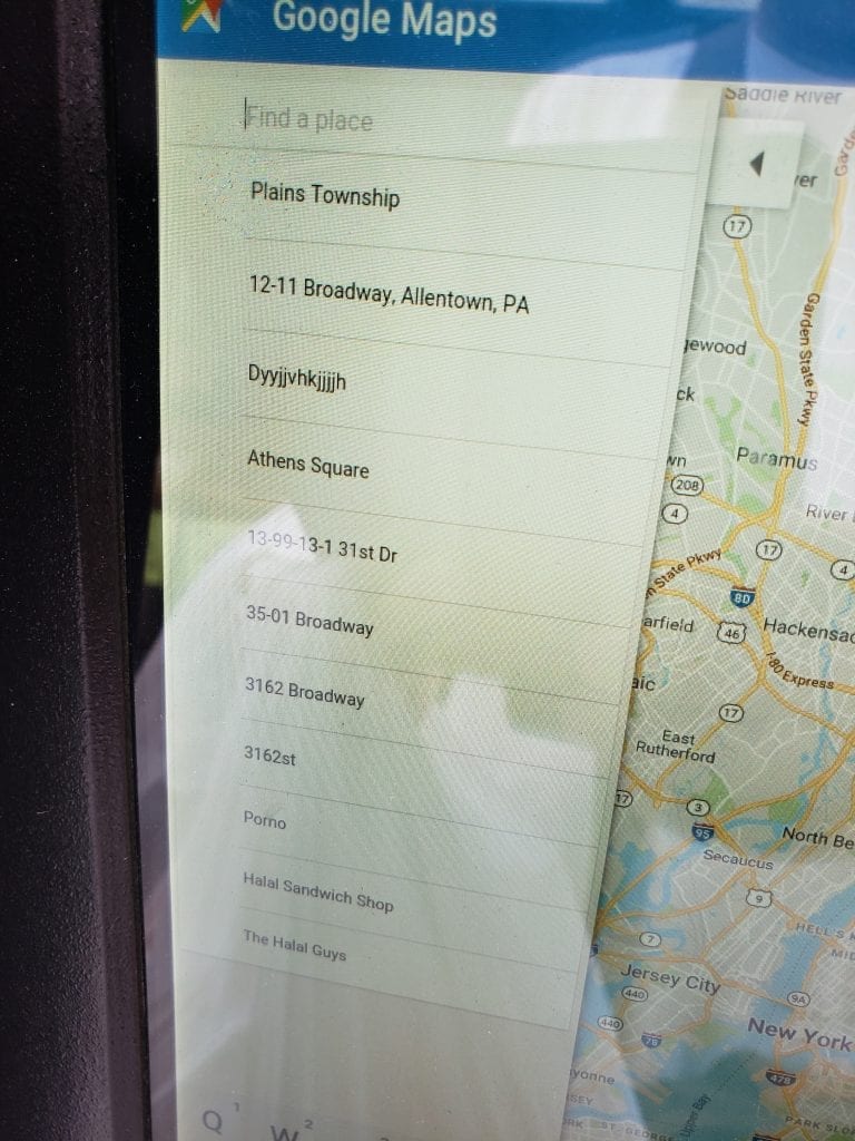 Smart City: LinkNYC Mapping App Search History