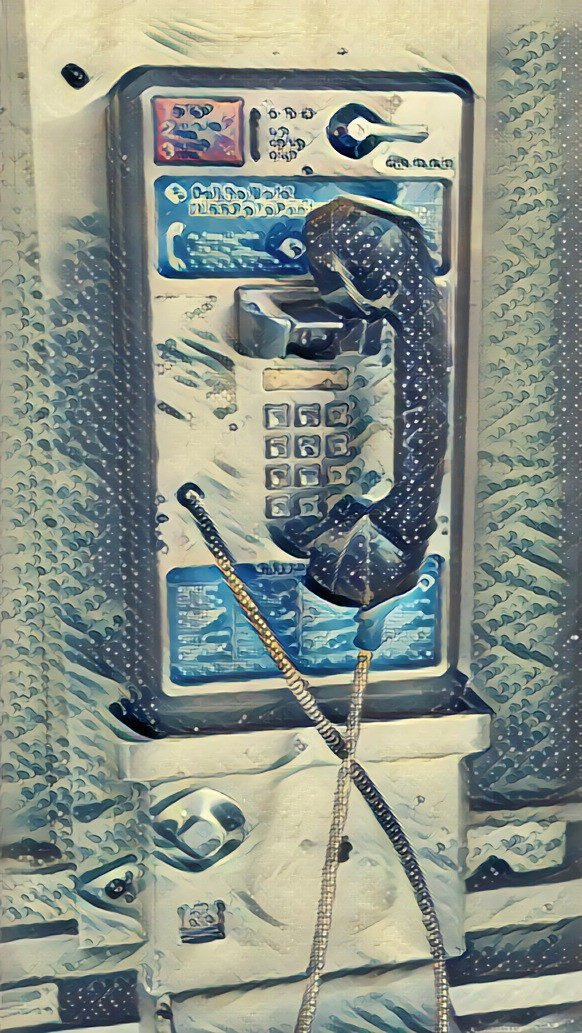 Payphones Through the Deep Dream Generator