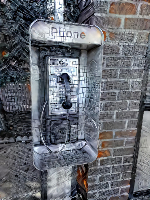 Payphones Through the Deep Dream Generator