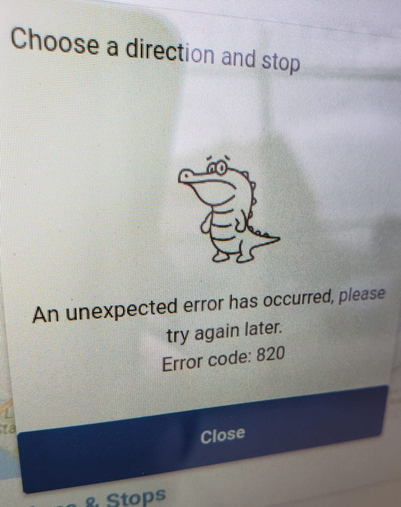 LinkNYC Error Code 820, Whatever That Means
