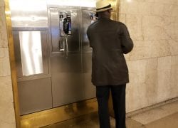 Dude Using My Payphone at Grand Central Today