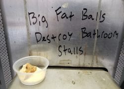 Payphone Wisdom: Big Fat Balls Destroy Bathroom Stalls
