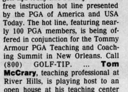 My Take on the 1-800-GOLF-TIP Mystery