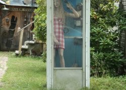 Brookville Telephone: Mannequin in a Phone Booth on Route 6 in Pennsylvania