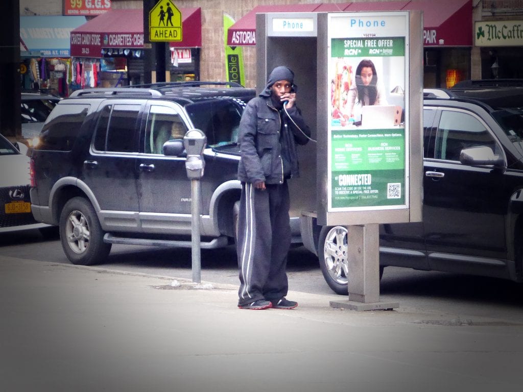 Talking on the Payphone, March, 2014