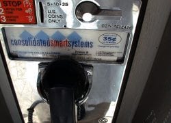 A Consolidated Smart Systems Payphone in Hollywood, 20 Years Ago