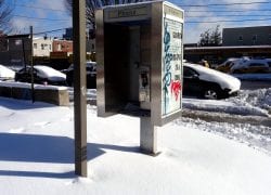 Blizzard Payphone, Before and After People Started Using It Again