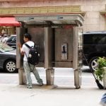Dude Using a Midtown Payphone. July, 2011.