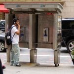 Dude Using a Midtown Payphone. July, 2011.