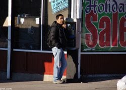Steinway Street at 34th Avenue: Another Payphone Gone