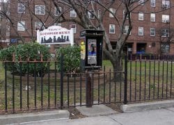 Ravenswood Payphones Replaced With Dogpoop Receptacles.