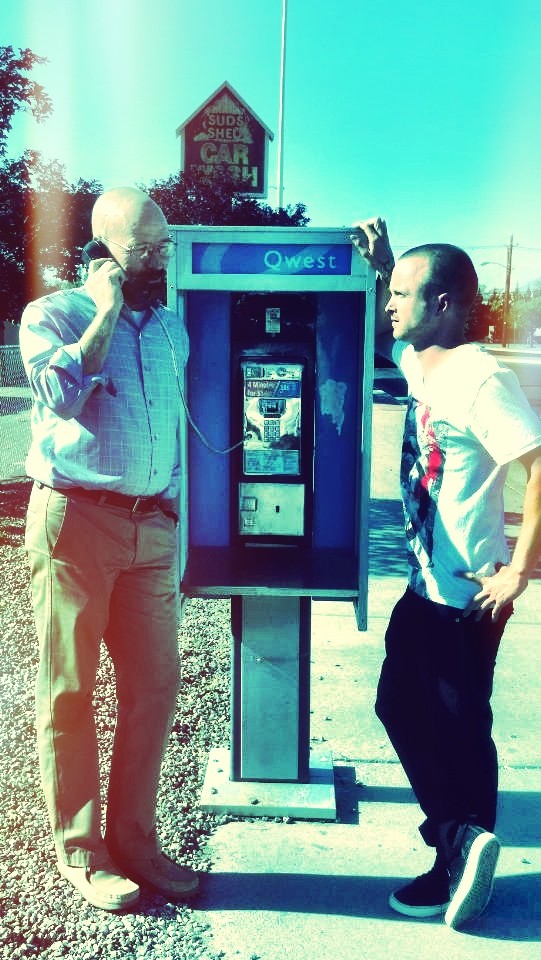 Cranston and Paul on the Payphone
