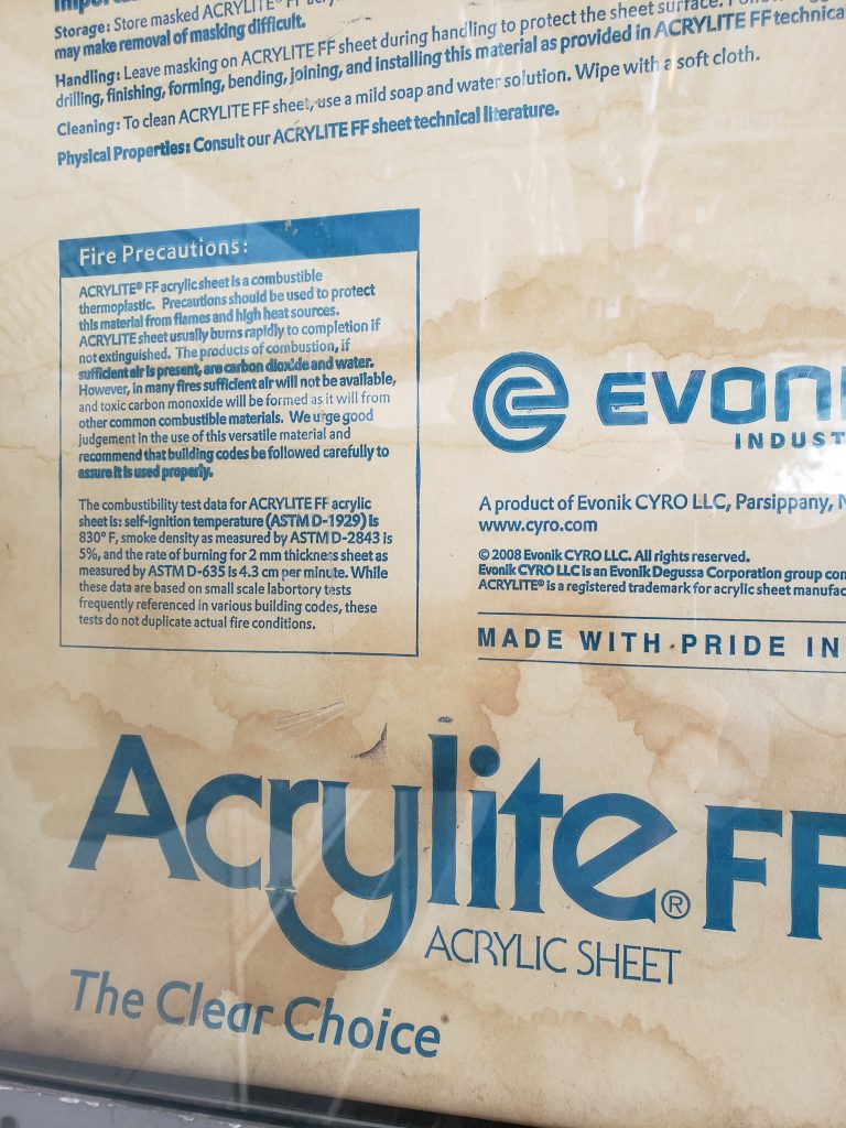 Acrylite FF Acrylic Sheet Used on an NYC Payphone Enclosure