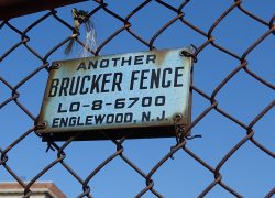 LOwell-8-7600. Another Brucker Fence. Englewood, NJ