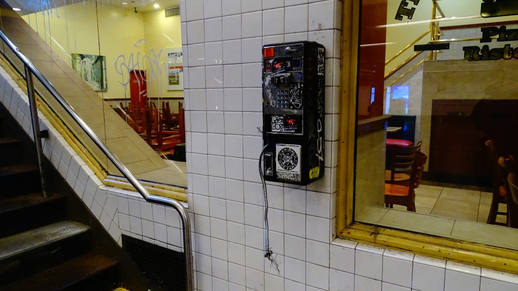 Abandoned Payphone at the Penn Station 1/2/3 Station, Outside Sbarro