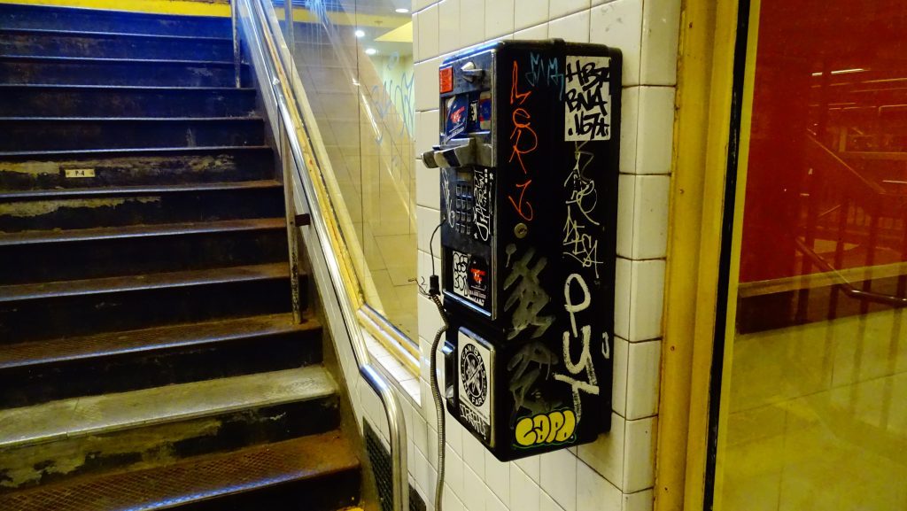 Abandoned Payphone at the Penn Station 1/2/3 Station, Outside Sbarro